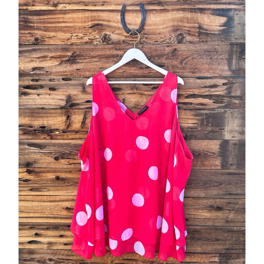 LANE BRYANT | Modern Swing Double-Layer Chiffon Tank 24